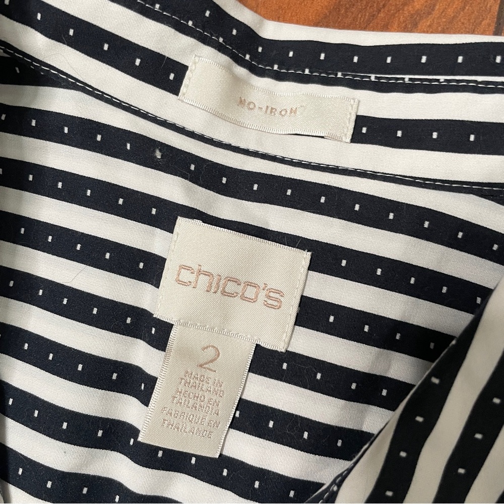 Chico's No-Iron Button Back Button Down Shirt - image 5